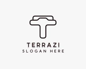 Industrial Firm Letter T logo design