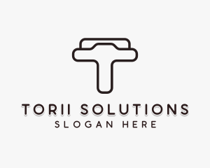 Industrial Firm Letter T logo design