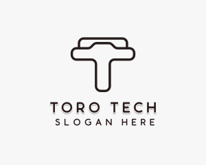 Industrial Firm Letter T logo design