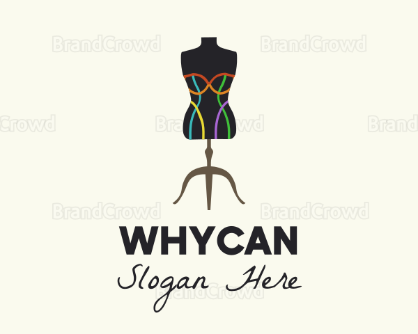 Multicolor Fashion Mannequin Logo