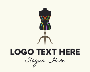 Homosexual - Multicolor Fashion Mannequin logo design