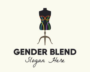 Gender - Multicolor Fashion Mannequin logo design