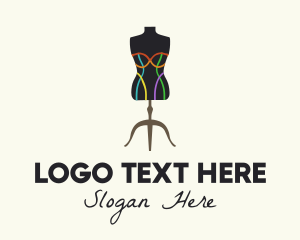 Lgbtq - Multicolor Fashion Mannequin logo design