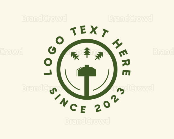 Axe Tree Woodwork Logo