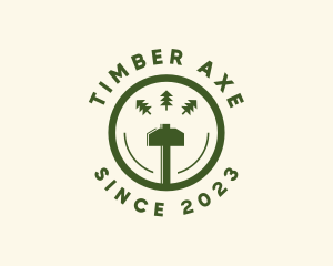 Axe Tree Woodwork logo design