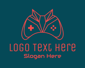 Lounge - Red Fox Gamepad Controller logo design