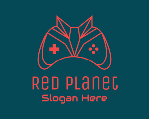 Red Fox Gamepad Controller logo design