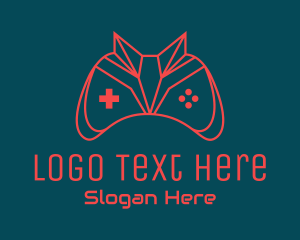 Tricolor - Red Fox Gamepad Controller logo design