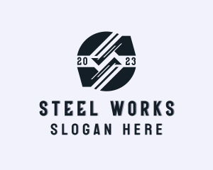 Stripe Metal Work logo design