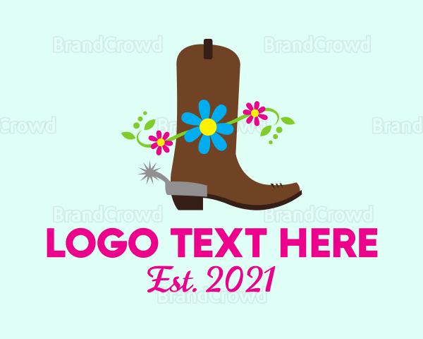 Cowgirl Western Fashion Boot Logo