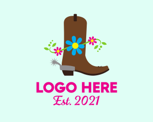 Cowgirl - Cowgirl Western Fashion Boot logo design