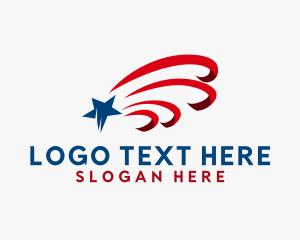 President - USA Patriotic Star logo design
