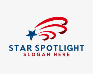 USA Patriotic Star logo design