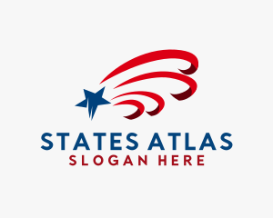 USA Patriotic Star logo design