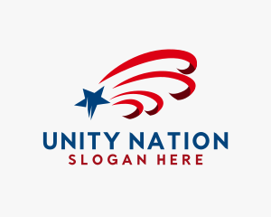 USA Patriotic Star logo design