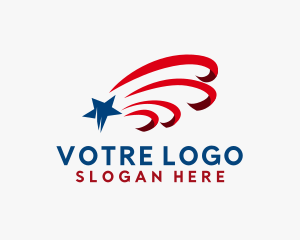 United States - USA Patriotic Star logo design