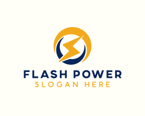 Lightning Bolt Power logo design