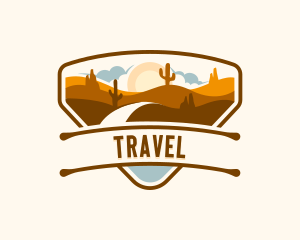 Cactus Desert Travel logo design