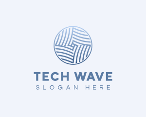 Professional Company Waves logo design