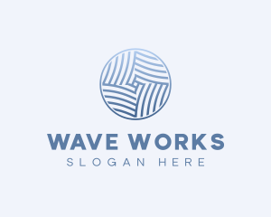 Professional Company Waves logo design