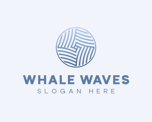 Professional Company Waves logo design