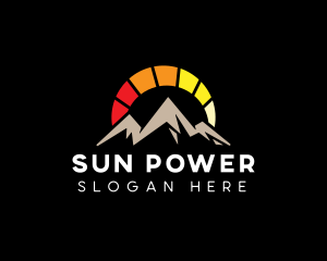 Solar Energy Mountain logo design