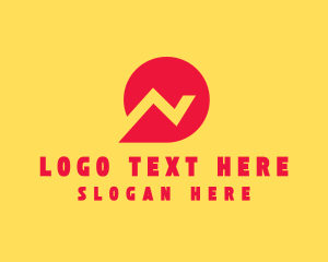 Social Media - Social Speech Bubble Letter N logo design