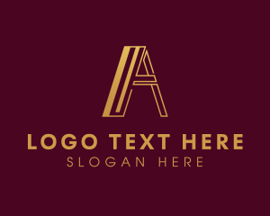 Property Developer - Upscale Business Letter A logo design