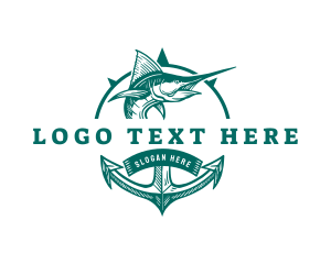 Hook - Swordfish Marine Fishing logo design