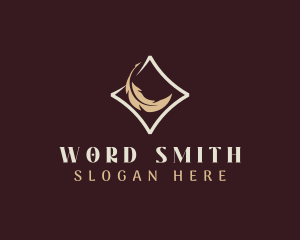 Author - Author Feather Quill logo design