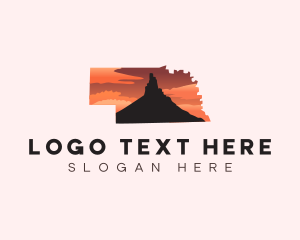 Outdoor - Nebraska Landmark Mountain logo design