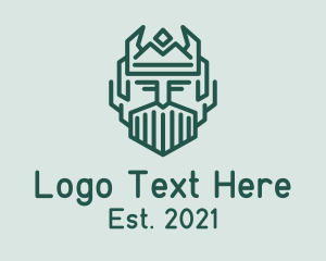 Avatar - Old Viking King logo design