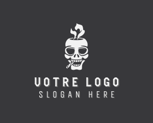 Skull Smoke Cigarette Logo