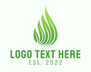 Scented Oil - Organic Leaf Extract logo design