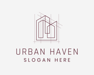 Minimalist Architectural Company logo design