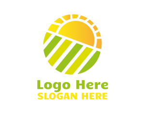 Farmer - Sun Field Agriculture logo design