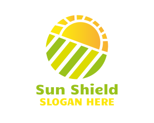 Sunscreen - Sun Field Agriculture logo design