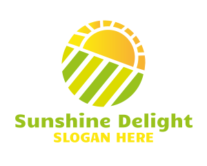 Sun Field Agriculture logo design