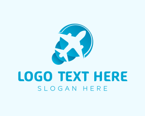 Plane - Gradient Airplane Travel logo design