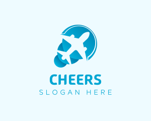 Gradient Airplane Travel Logo