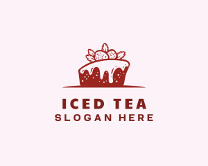 Strawberry Cake Pastry logo design