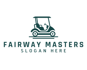 Golfer - Golf Cart Caddie logo design