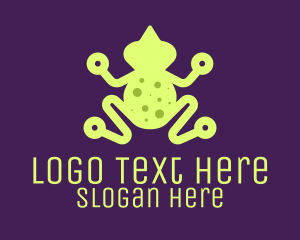 Computer Service - Digital Green Frog logo design