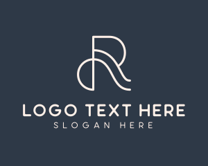 Cafe - Elegant Beauty Salon Letter R logo design