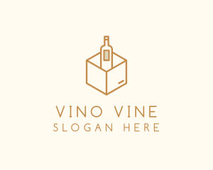 Wine - Wine Bottle Box Package logo design