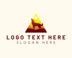 Camping - Dog Mountain Adventure logo design