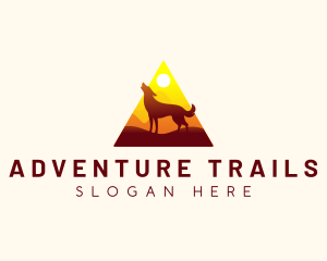 Dog Mountain Adventure logo design