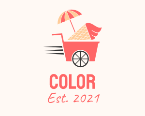 Cold - Ice Cream Food Cart logo design