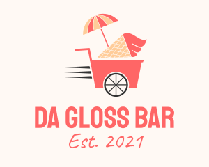 Ice Cream Food Cart  logo design