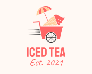 Ice Cream Food Cart  logo design